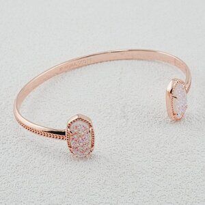 Kendra Scott Oval White Quartz Bangle